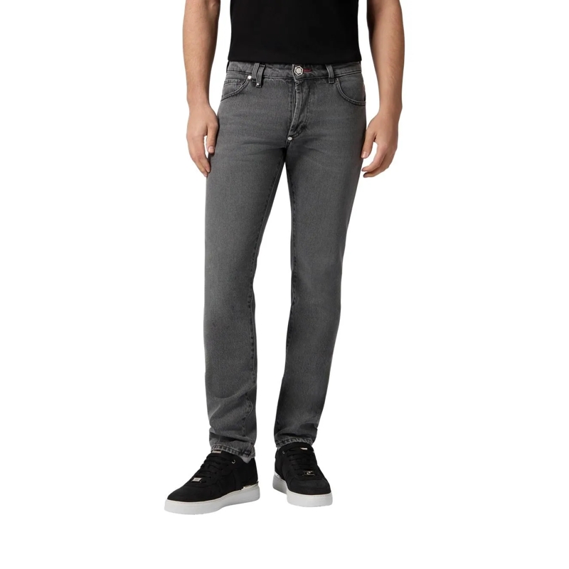 Philipp Plein Jeans Das Basismodell der 5-Pocket-Jeans zeichnet sich d grau(Image 4)