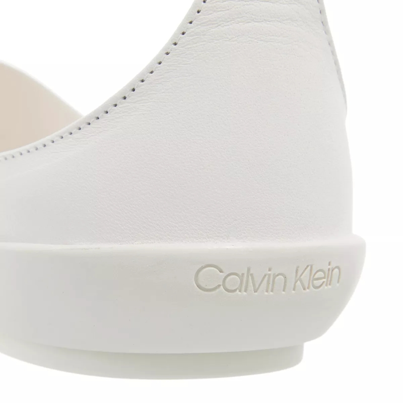 Calvin Klein Ballerines Peep Toe Ballerina Lth Ecru(Image 4)