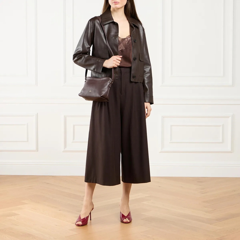 A.P.C. Crossbody Bag Sac Ninon Mini Cae Dark Brown(Image 3)