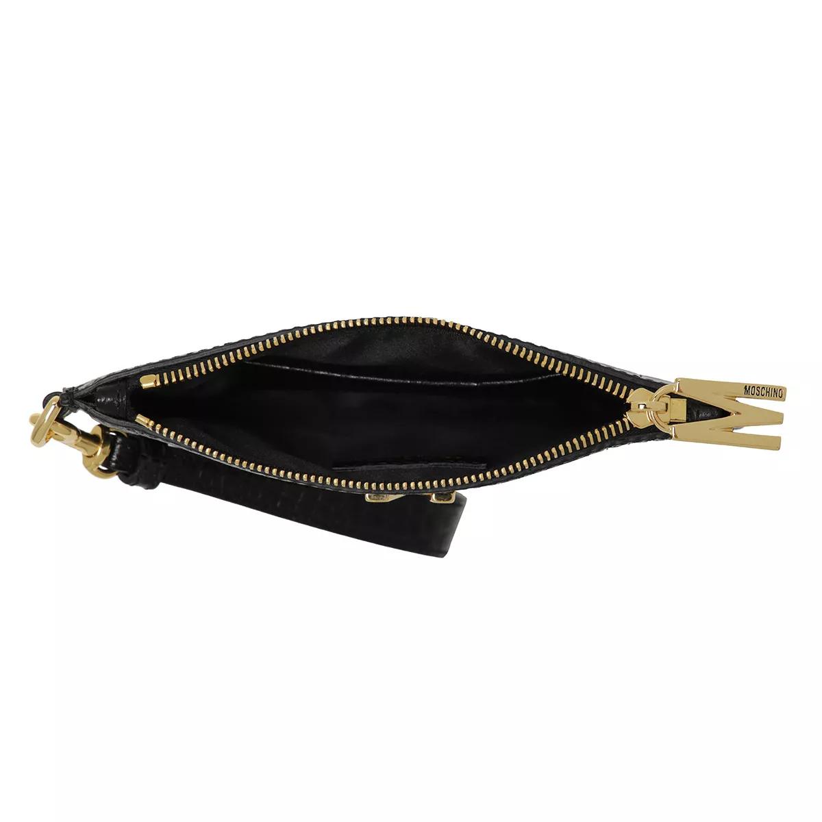 Black moschino best sale clutch bag