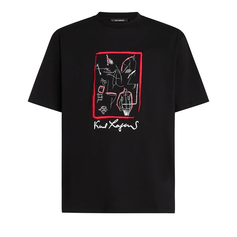 Karl Lagerfeld T-Shirt KARL SERIES T-SHIRT schwarz