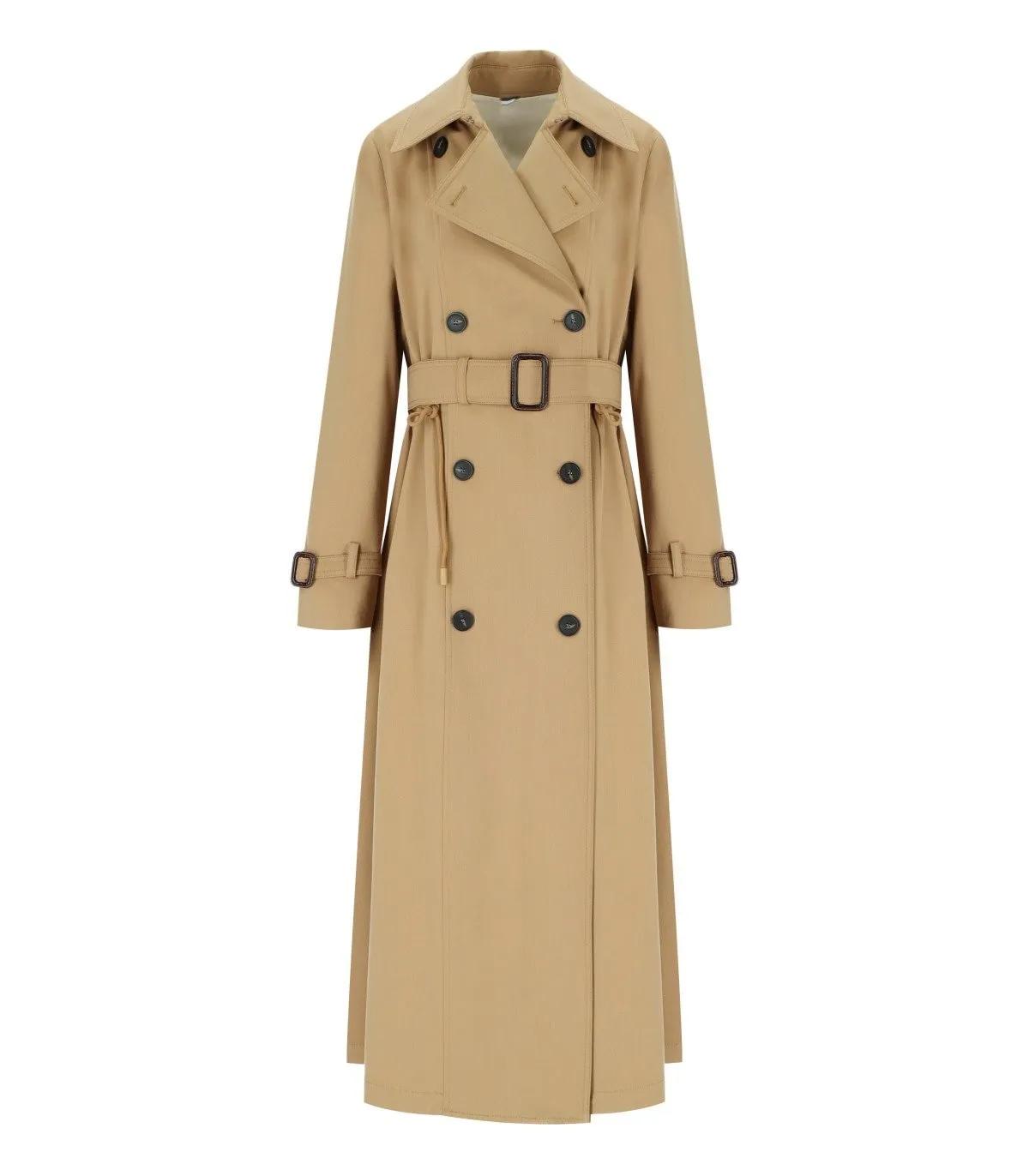 WEEKEND Max Mara - MAX MARA WEEKEND FATUO BEIGE TRENCHCOAT - Größe 42 - beige