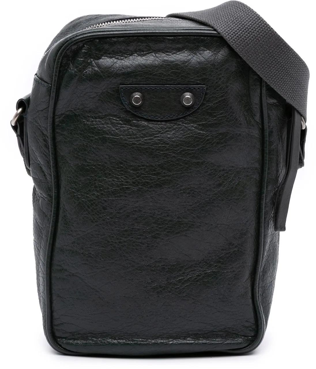 Balenciaga Hobo Bags - Lambskin Motocross Classic Reporter Crossbody - Gr. unisize - in Grün - für Damen