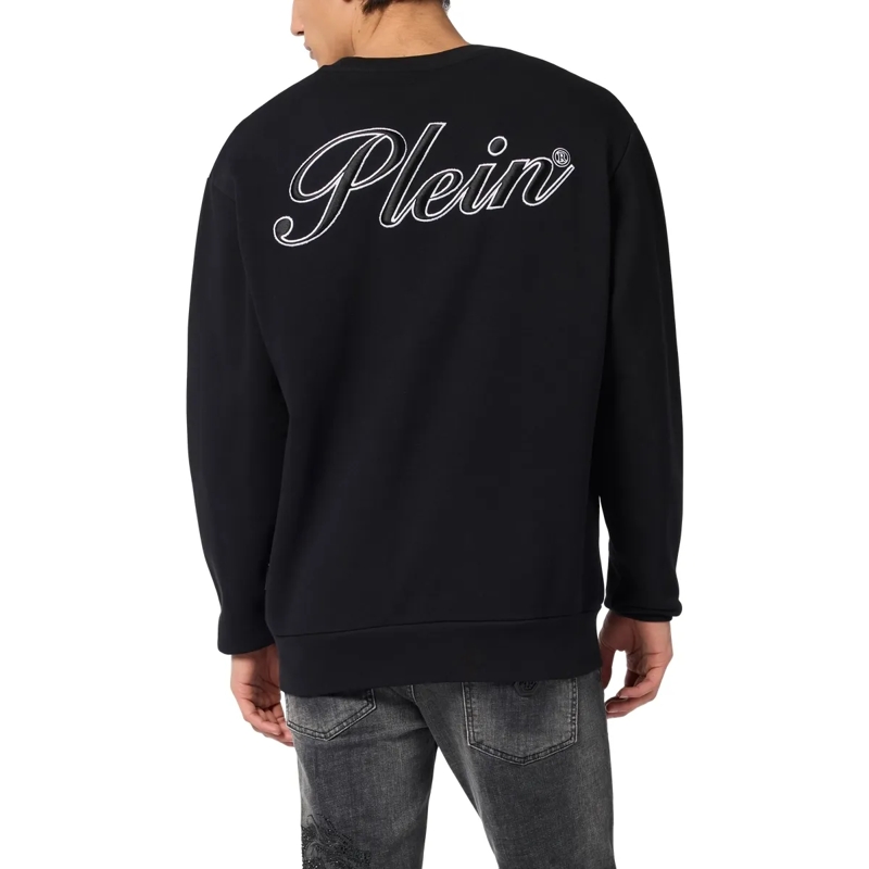 Philipp Plein Top Round Neck Sweatshirt Signature schwarz(Image 2)