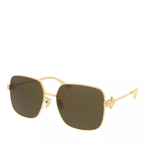Bottega Veneta BV1199S Gold-Gold-Brown Sunglasses