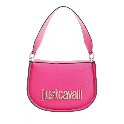 Just Cavalli Range B Metal Lettering Sketch 5 Bags Fuchsia Purple Shoulder Bag