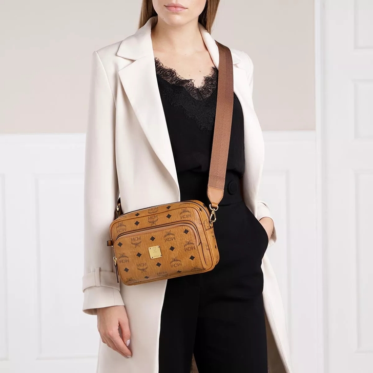 X-Mini Crossbody Bag in Visetos Cognac