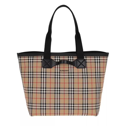 Burberry Large Vintage Check Austen Tote Archive Beige Tote
