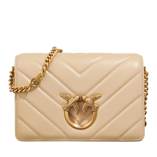 PINKO Love Click Classic Beige Borsetta a tracolla