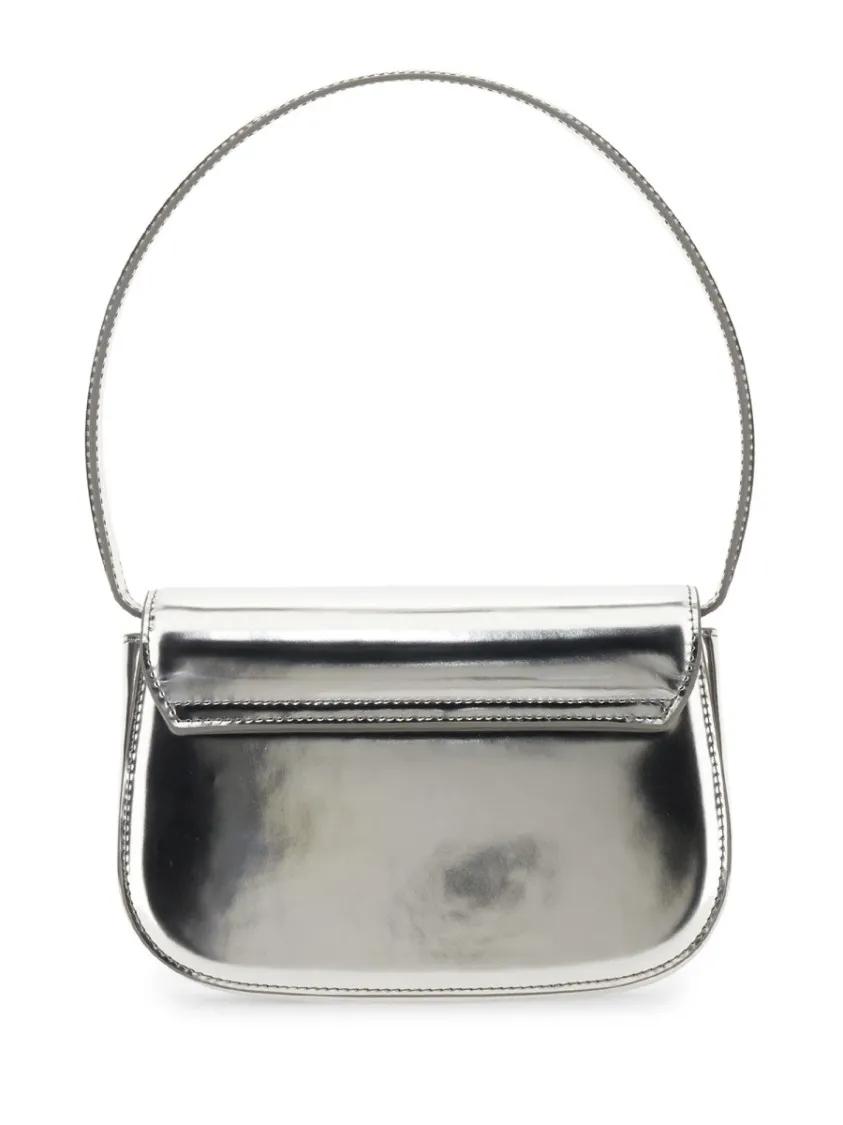 Diesel Hobo bags Silver Metallic Shoulder Bag in zilver