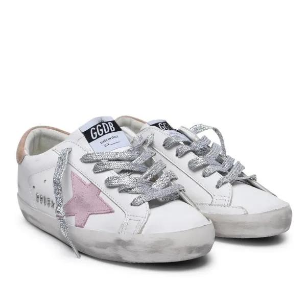 Golden Goose Low-Top Sneaker - Super-Star Classic%27 White Leather Sneakers - Gr. 35 (EU) - in Weiß - für Damen