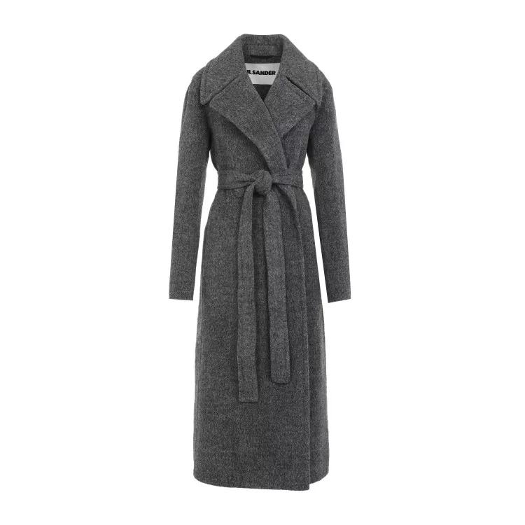 Jil Sander - Double Breasted Coat - Größe 34 - gray