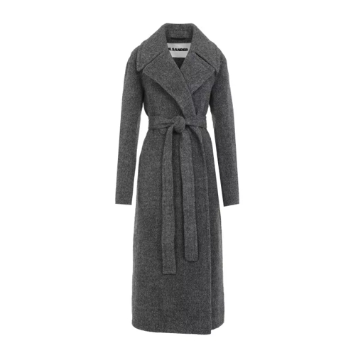 Jil Sander  Double Breasted Coat Grey