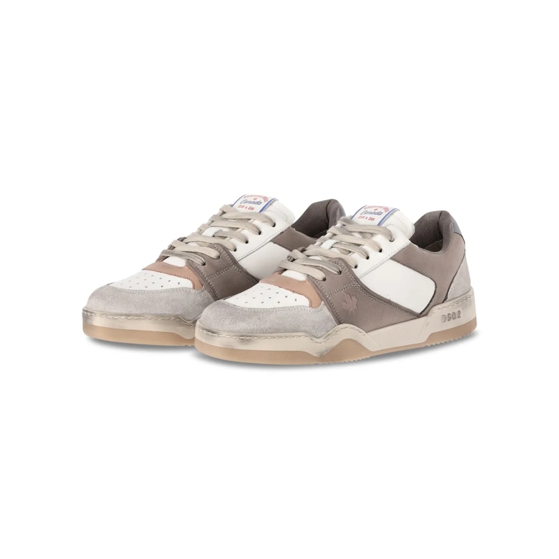 Dsquared2 Lage-top sneaker Sneaker Spiker im Used Look Braun(Image 2)