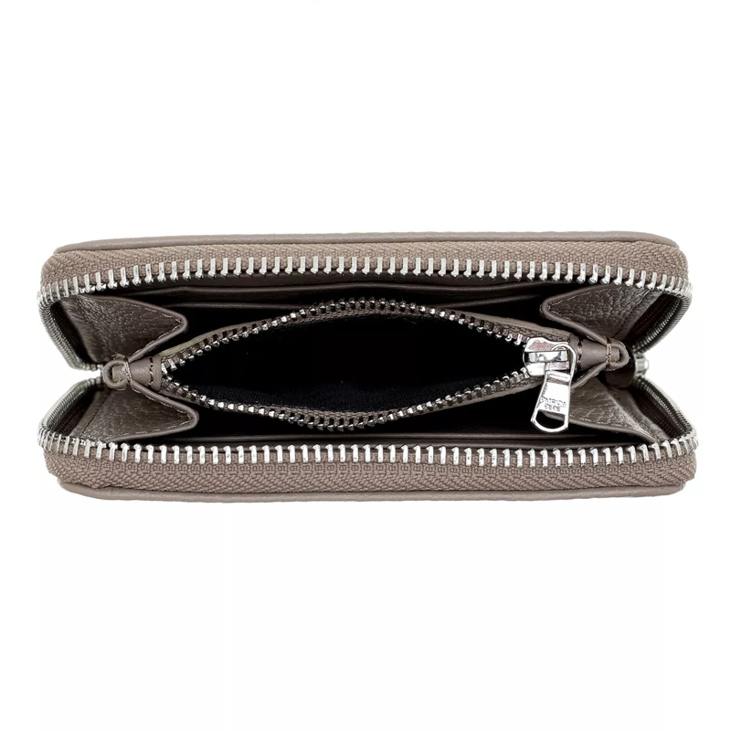 Patrizia Pepe Portemonnaie mit Zip-Around-Reißverschluss Purse Dark Tatami(Image 5)