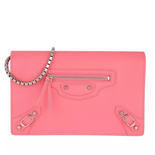 Balenciaga City Chain Wallet Calfskin Pink Wallet On A Chain