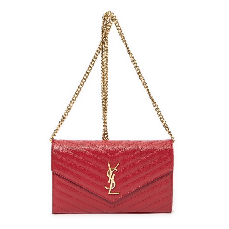 Saint Laurent Crossbody Bag Classic Cassandre Chain Wallet rot