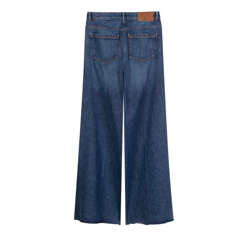 Luisa Cerano Wide-Leg-Jeans Authentic-Bootcut-Denim dark blue(Image 6)