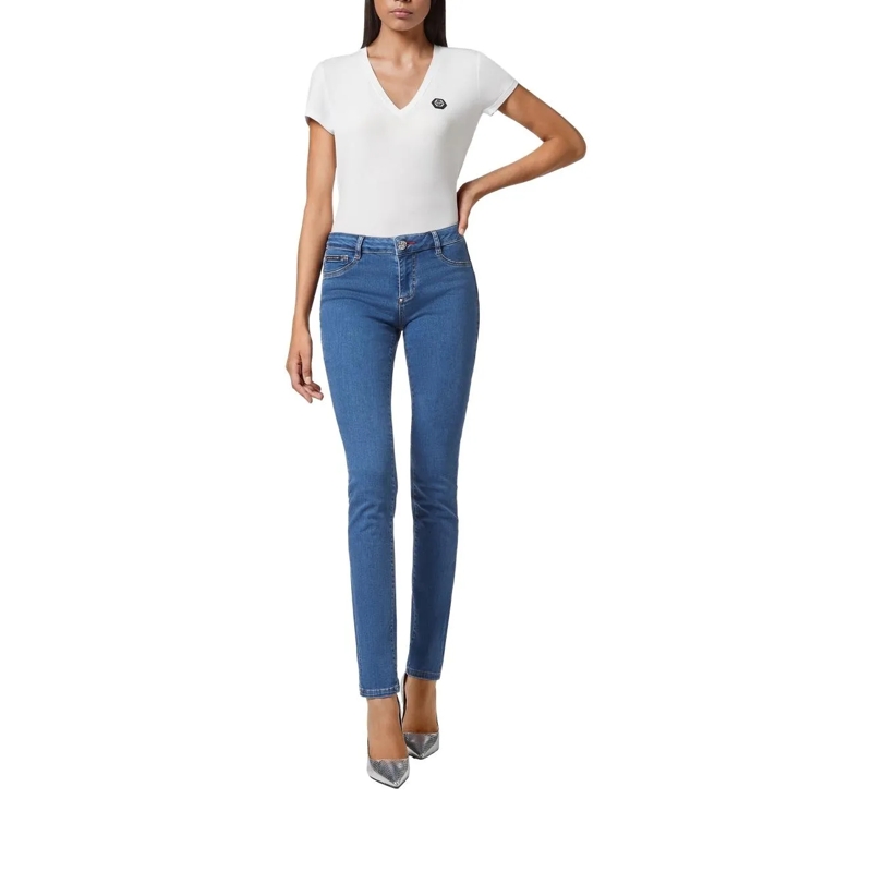 Philipp Plein Skinny-Leg-Jeans Jeggings blau(Image 4)