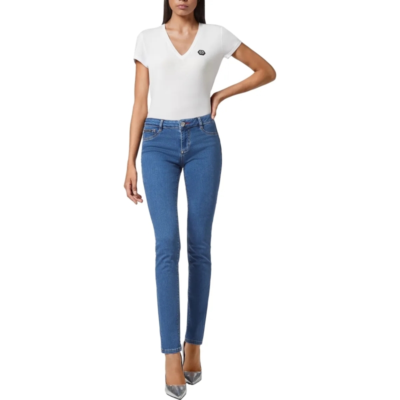 Philipp Plein Skinny-Leg-Jeans Jeggings blau(Image 5)