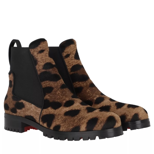 Christian Louboutin Booty Marchacroche Flat Pon Brown Ankle Boot