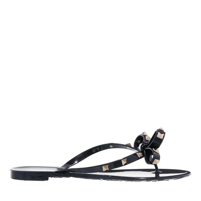 Valentino Garavani Sandalen 'Rockstud' Flip-Flop Sandals – Black Black(Image 2)