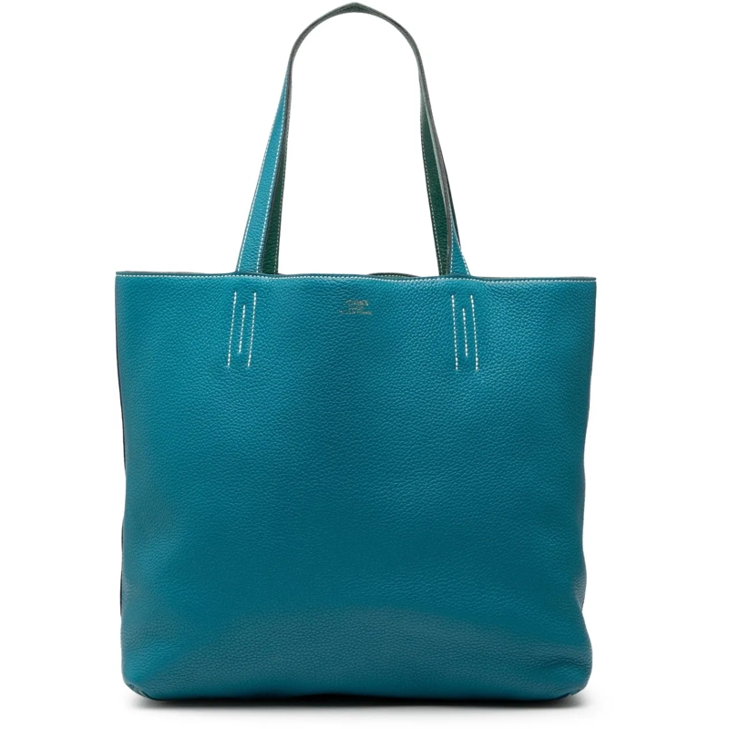 Hermès Shopper Clemence Double Sens 45 blau