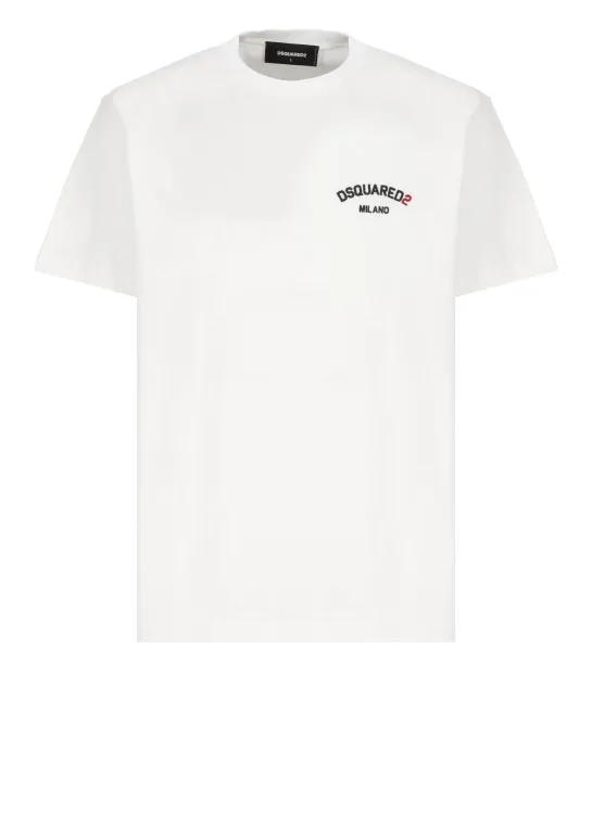 Dsquared2 - Regular Fit T-Shirt - Größe M - weiß