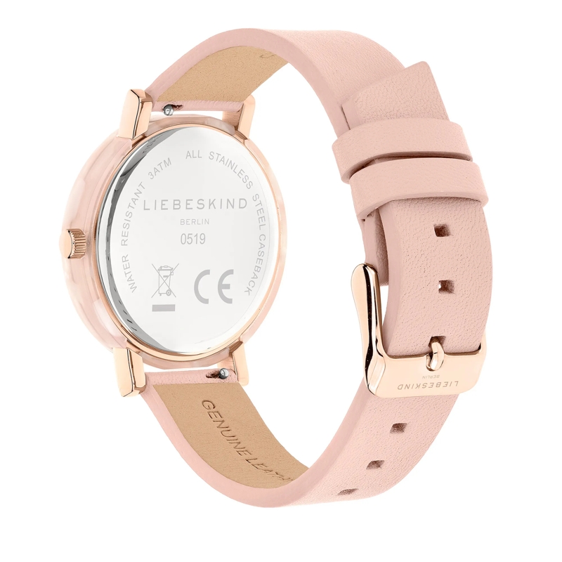Liebeskind Berlin Quarzuhr Edelstahl Acetat Chic rosa(Image 5)