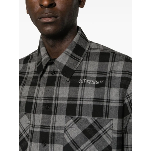 Off-White Chemises Cotton Shirt Grey