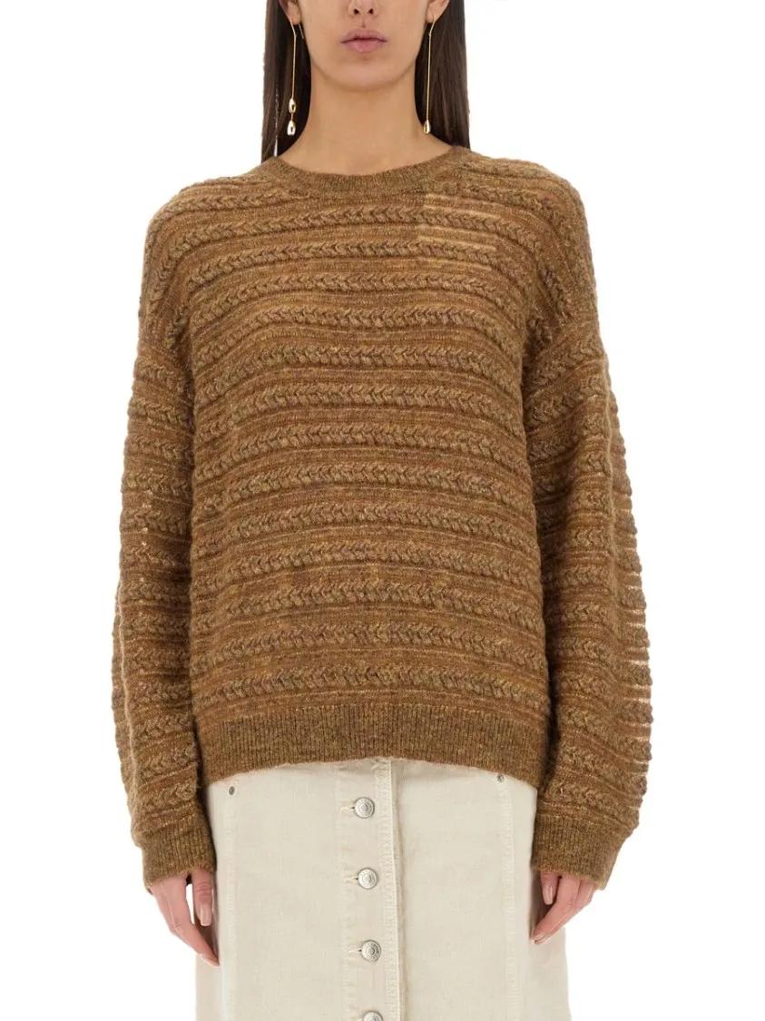 Thumbnail - Etoile Isabel Marant - "Oletta" Jersey - Größe 38 - braun