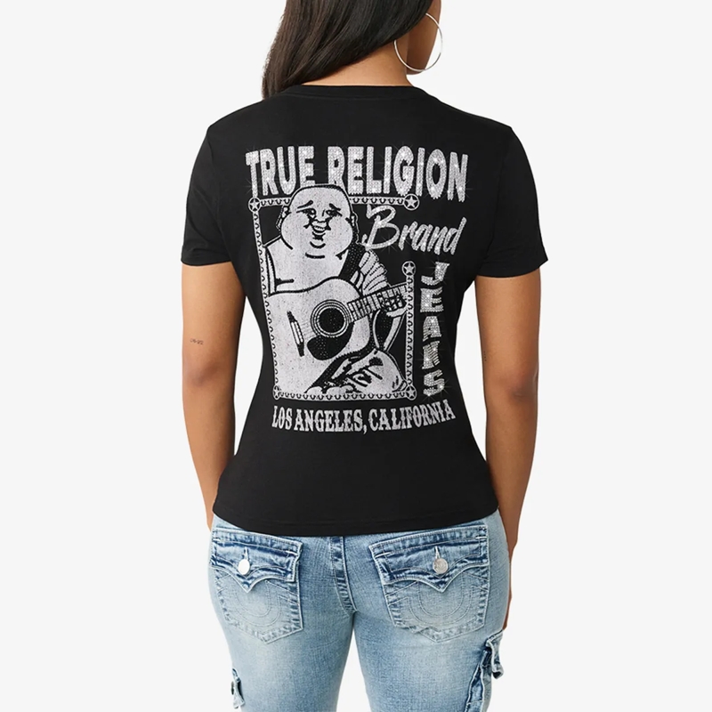 True Religion T-Shirt T-Shirt BUDDHA schwarz(Image 4)