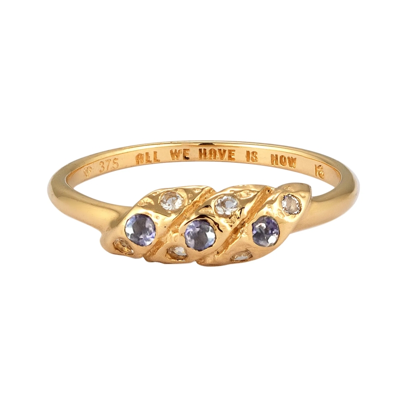 Haze & Glory Ring Ring Mondstein Lolith 375 Gelbgold - Reef Ring gold(Image 2)