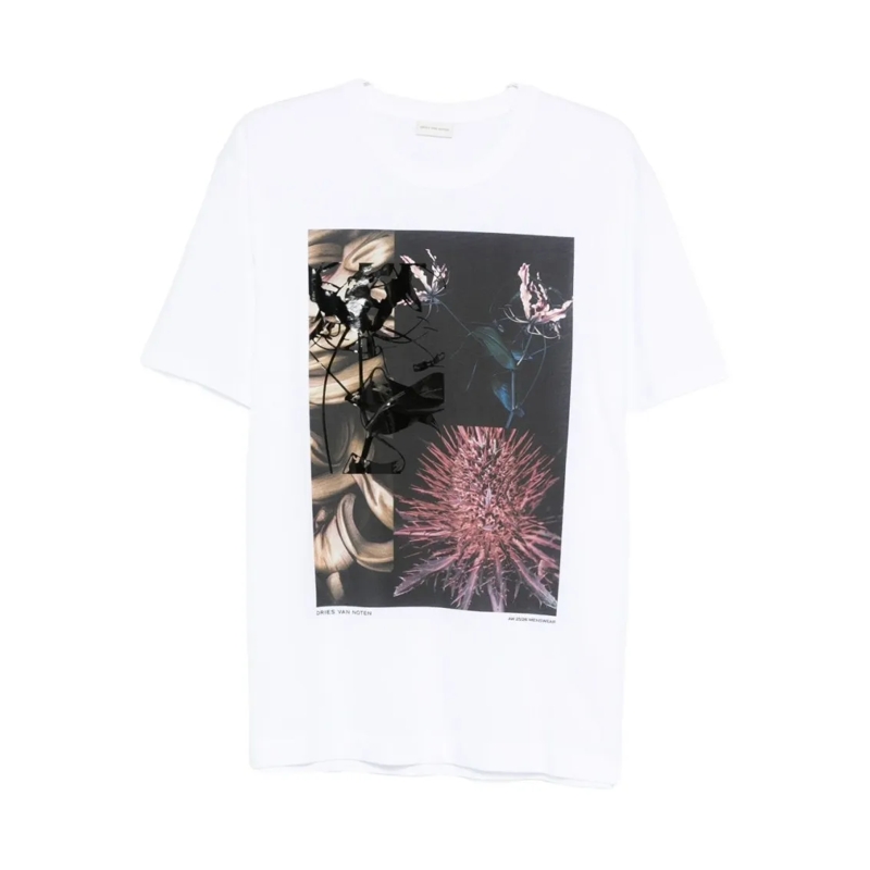 Dries Van Noten T-Shirt Short-Sleeved Crew Neck T-Shirt White