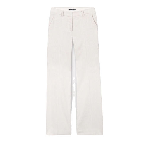 Luisa Cerano Hosen Cord-Wideleg-Pants eggshell