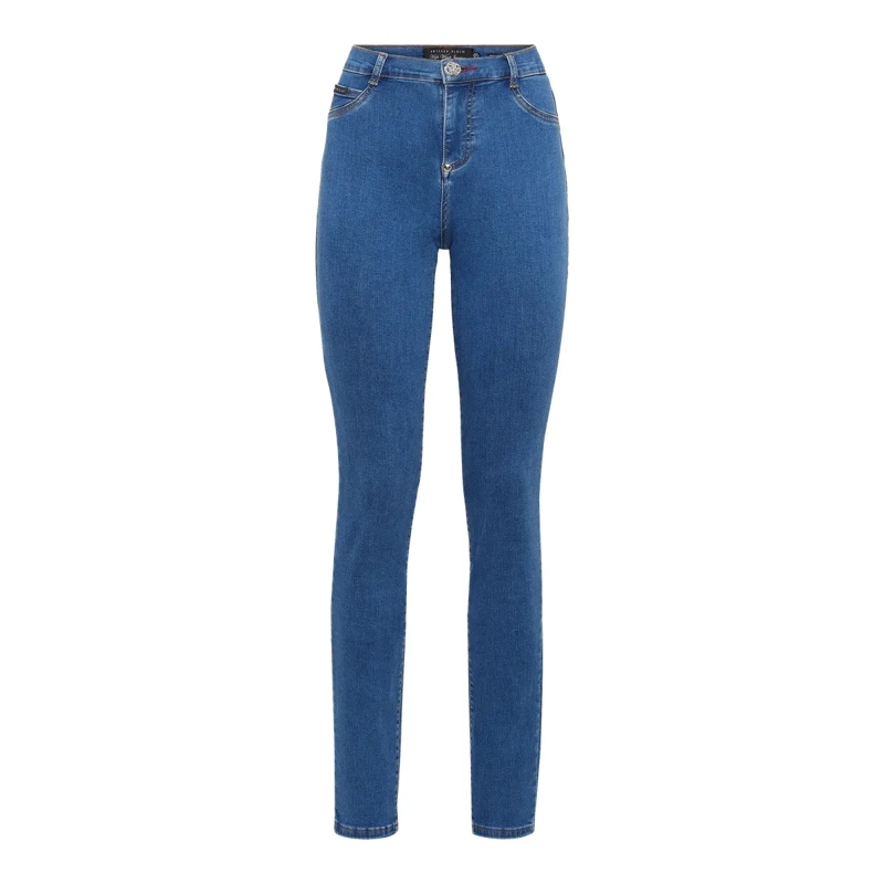 Philipp Plein Skinny-Leg-Jeans Jeggings blau(Image 5)