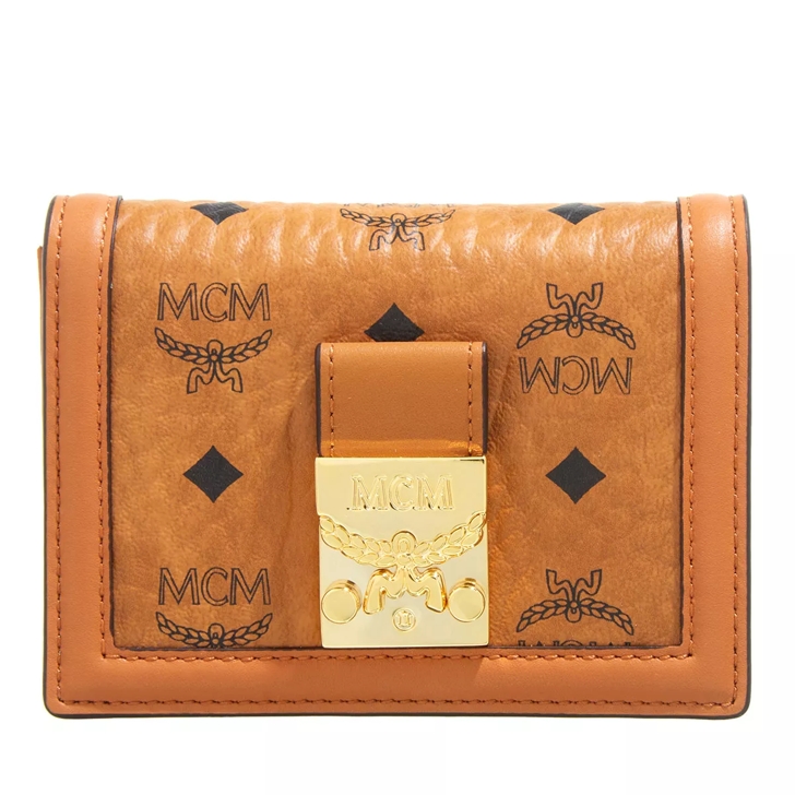 MCM Tracy Card Case Mini Cognac Purse