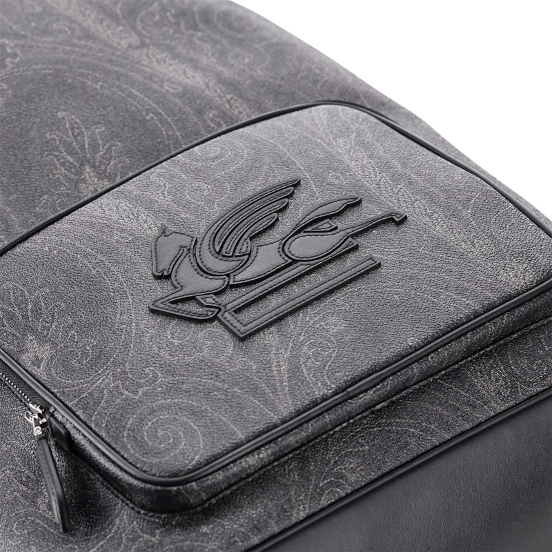Etro Rucksack Rucksack mit Paisley-Muster schwarz(Image 3)