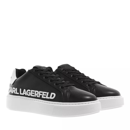 Karl Lagerfeld Maxi Kup Karl Injekt Logo Lo Black Lthr w/White lage-top sneaker