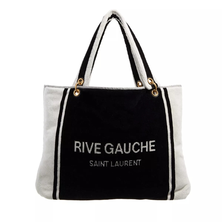 Rive Gauche Canvas Tote in Black - Saint Laurent