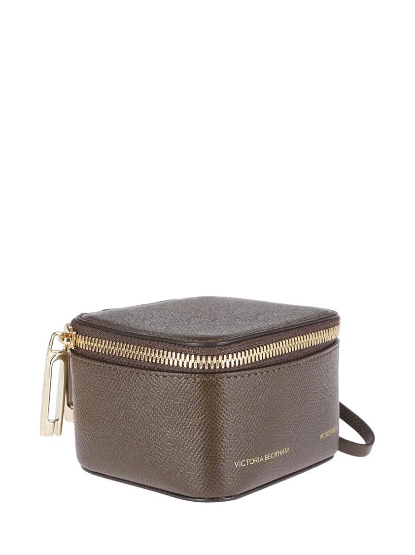 Victoria Beckham Clutches Zip Closure Handbag in bruin