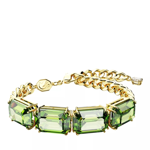 Swarovski Millenia bracelet, Octagon cut, Gold-tone plated Green Bracelet
