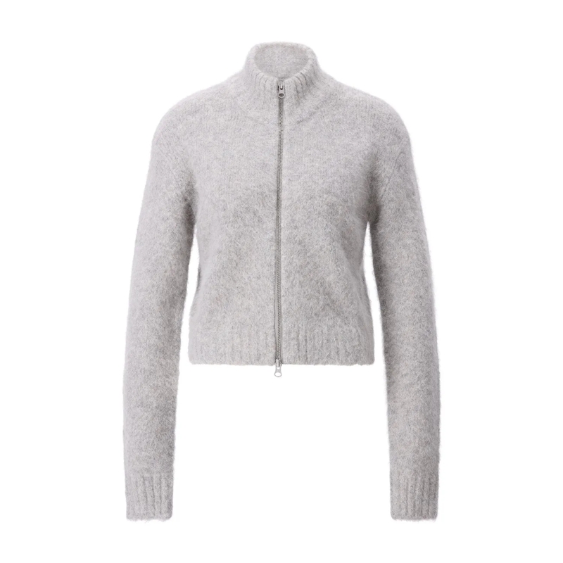 Samsøe Samsøe Cardigan Strickjacke Sajeanne aus Alpaka-Wollmix Grau