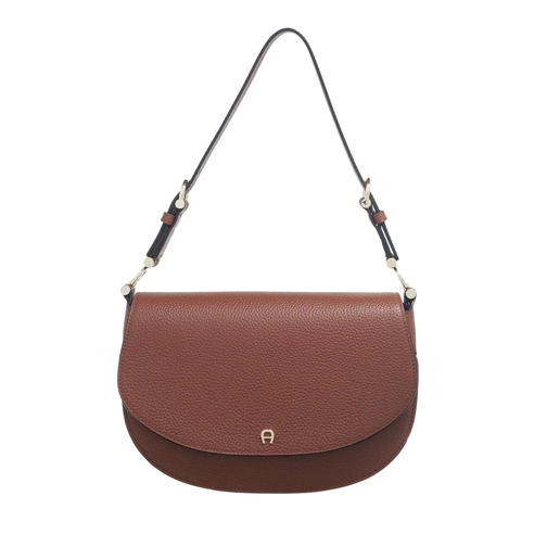 AIGNER Saddle Bag Delia Dark Cognac