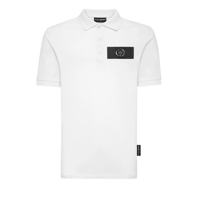 Plein Sport Poloshirt Poloshirt Scratch weiss