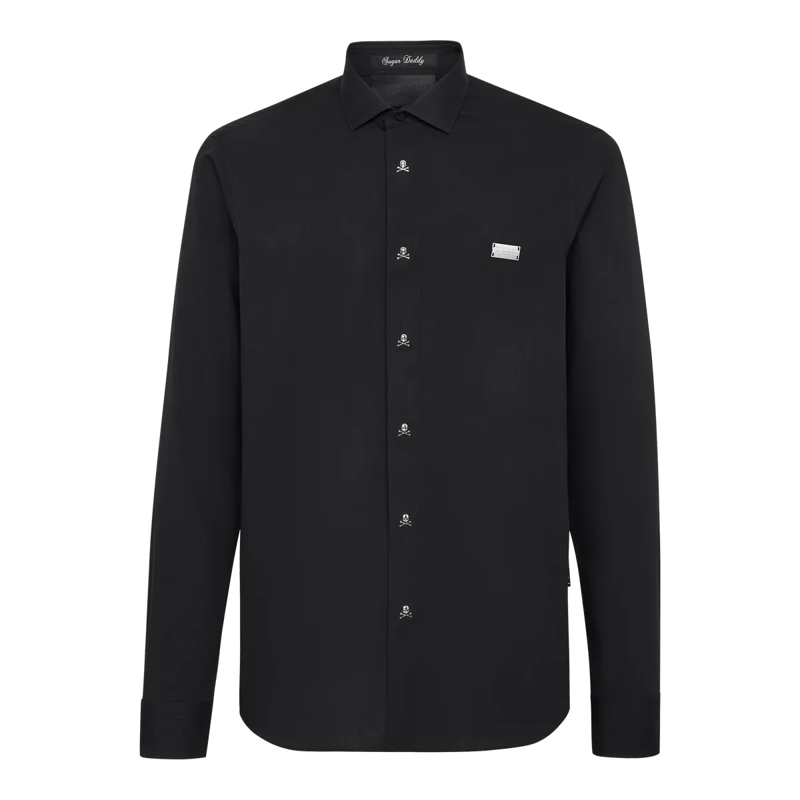 Philipp Plein Hemd Hemd Slim Fit schwarz