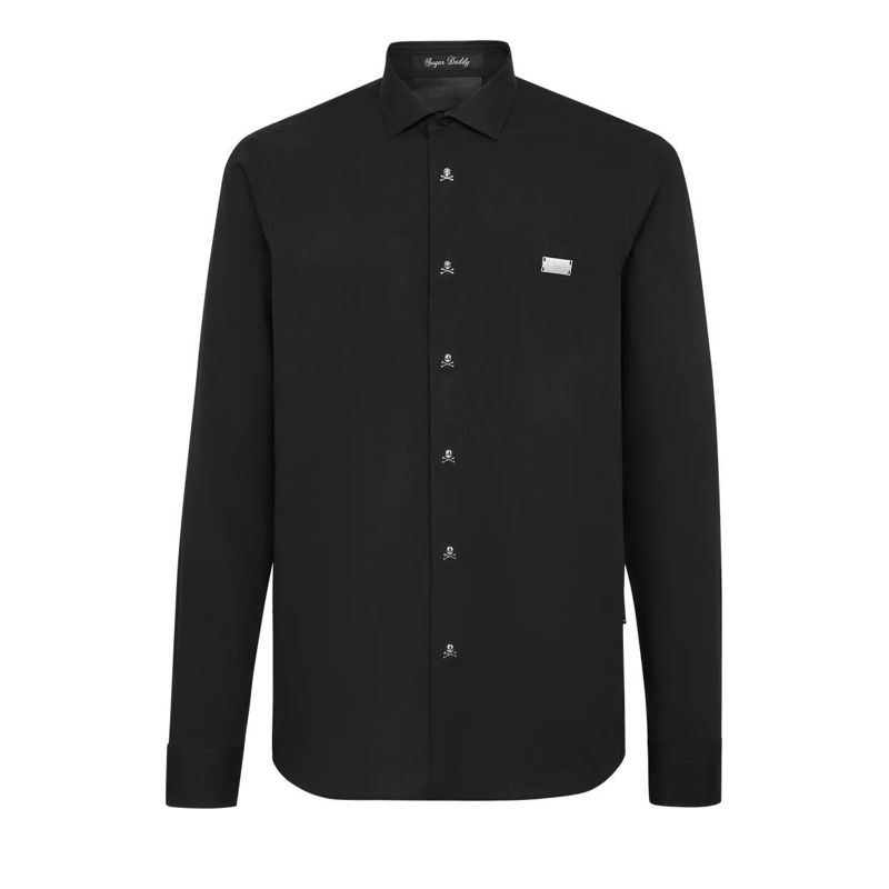 Philipp Plein Hemd Hemd Slim Fit schwarz