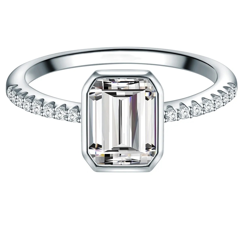 Trilani Ring Sterling Silber Ring Zirkonia silber