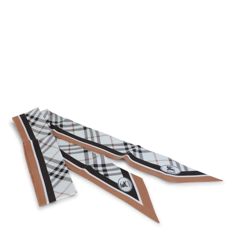 Burberry Écharpe légère Check Silk Scarf Multicolor
