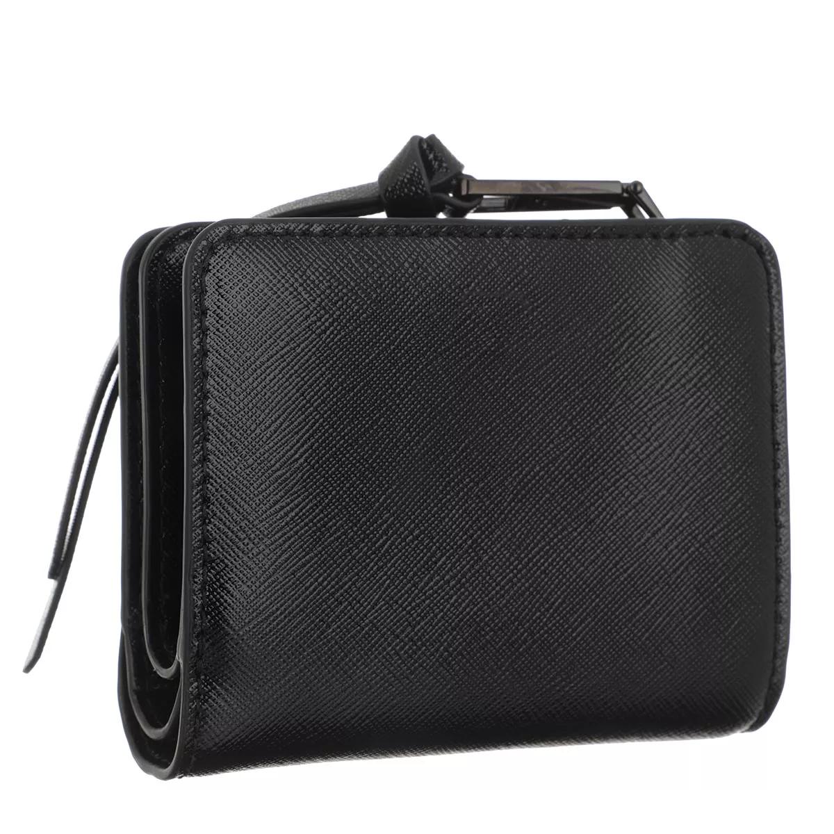 Marc Jacobs The Snapshot Mini Compact Wallet in Black Leather ref.362759 -  Joli Closet